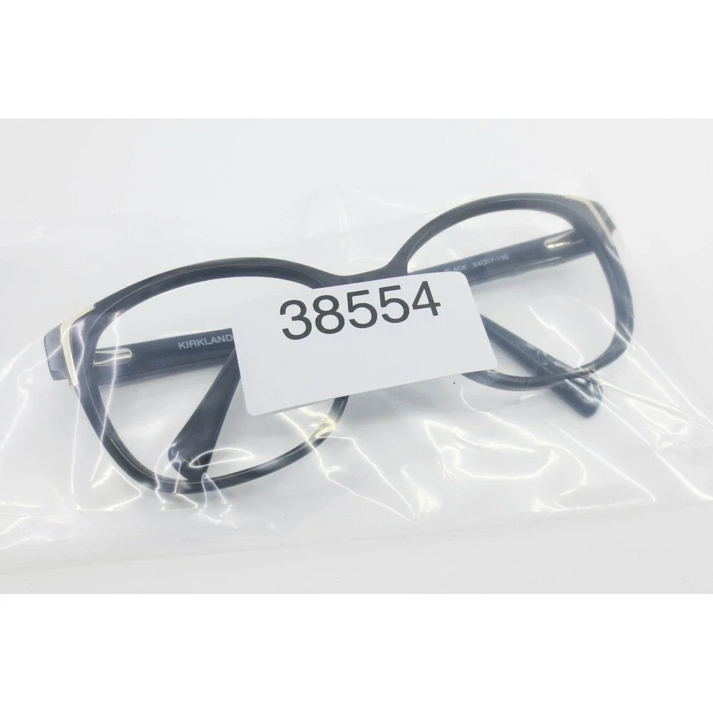 Kirkland Signature Goleta KS 474 Black Gold Cat Eye Eyeglasses Frames 54-17-135